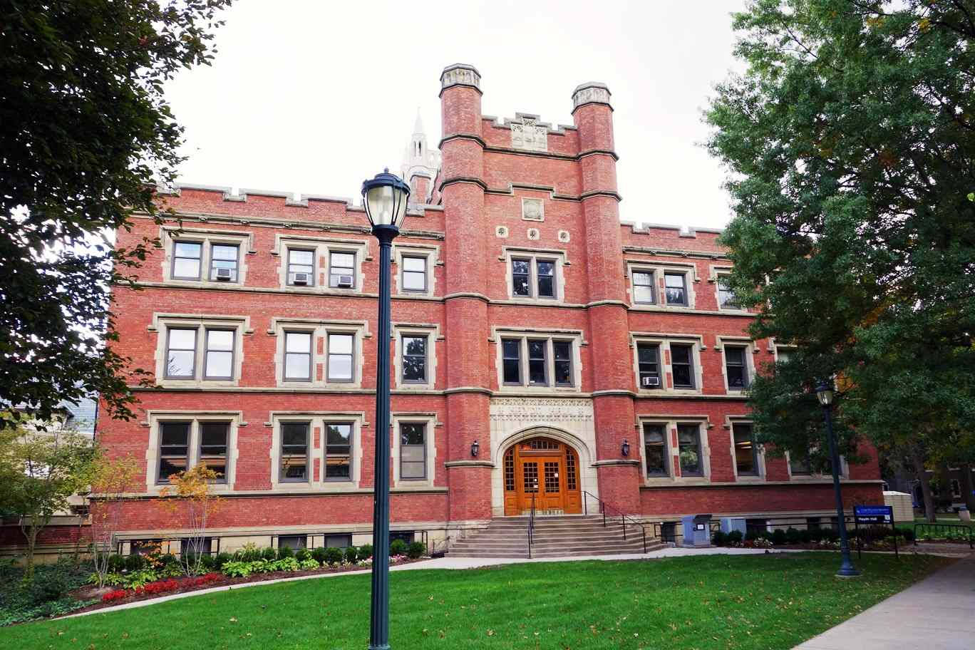 Case Western Reserve University, 1727 Building, red brick, HD Desktop Wallpaper