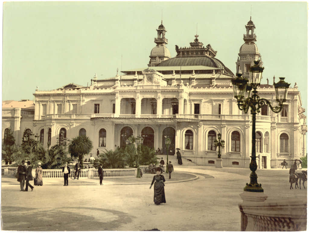 Casino De Monte Carlo, domed roof, arched windows, SD Desktop Wallpaper