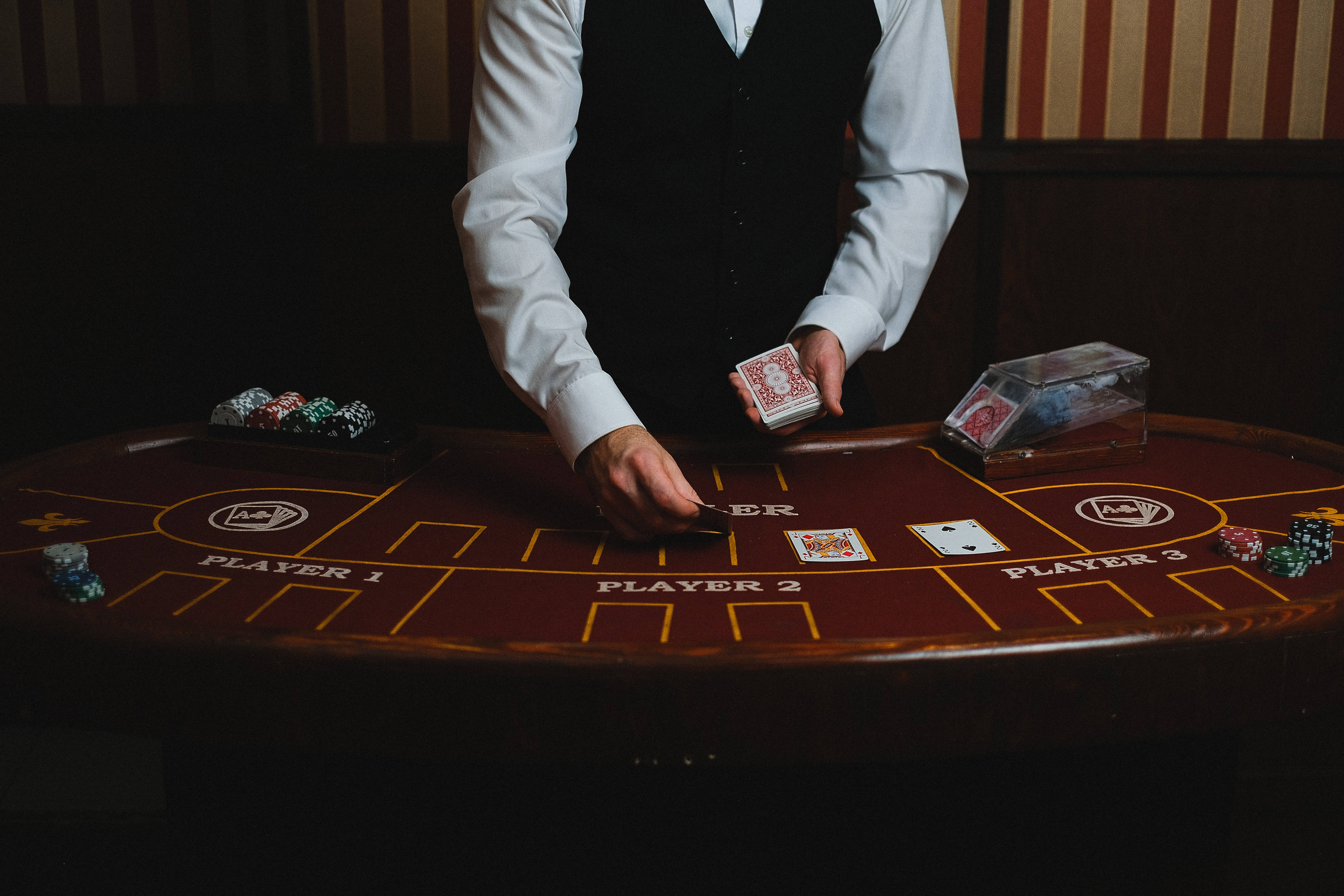 blackjack dealer, casino, blackjack table, 5K Desktop Wallpaper