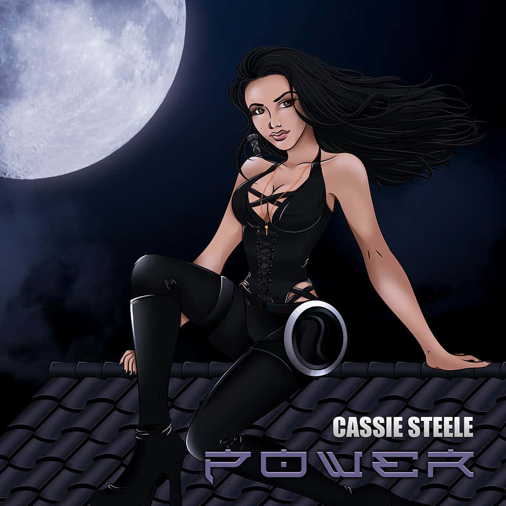 Cassie Steele, moonlit vigilante, full moon, SD Desktop Wallpaper