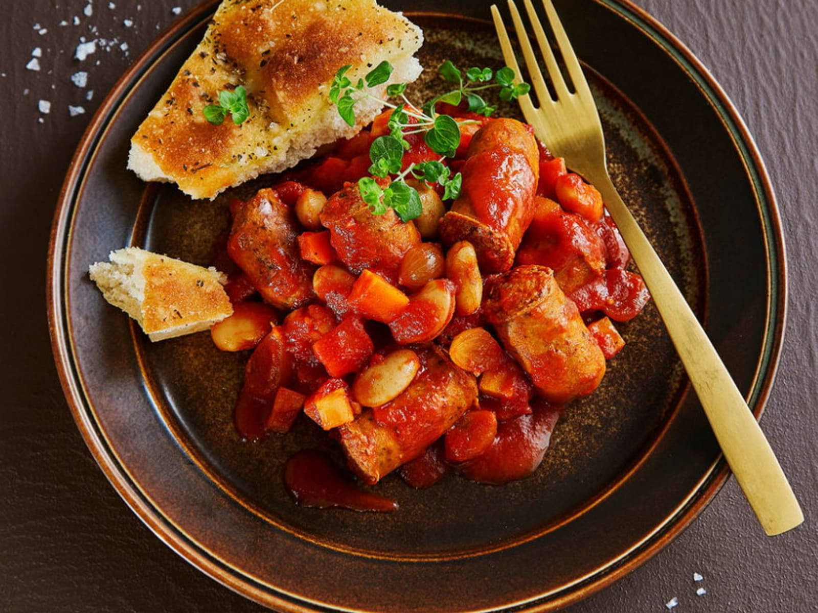 Cassoulet, pork, sausages, HD Desktop Wallpaper