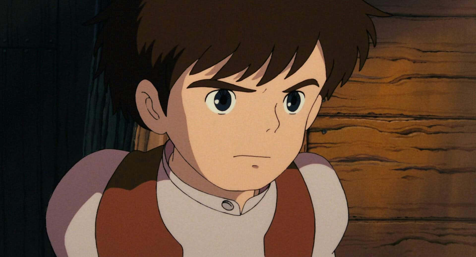 Castle In The Sky, anime boy, brown hair, Full HD Desktop Wallpaper