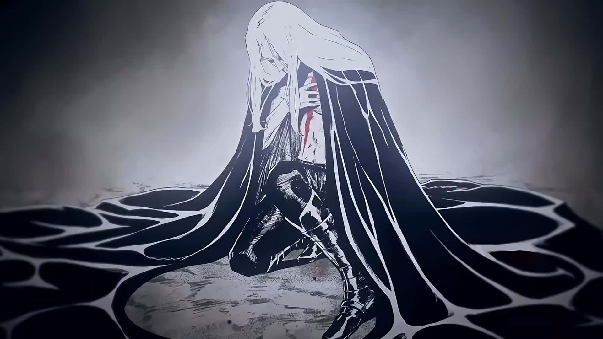 Alucard, Castlevania, cloaked anime figure, Full HD Desktop Wallpaper