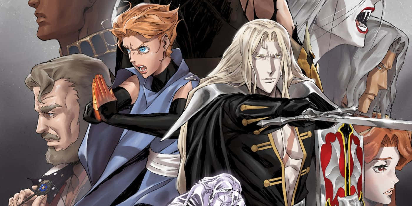 Castlevania, anime-style illustration, swords, HD Desktop Wallpaper