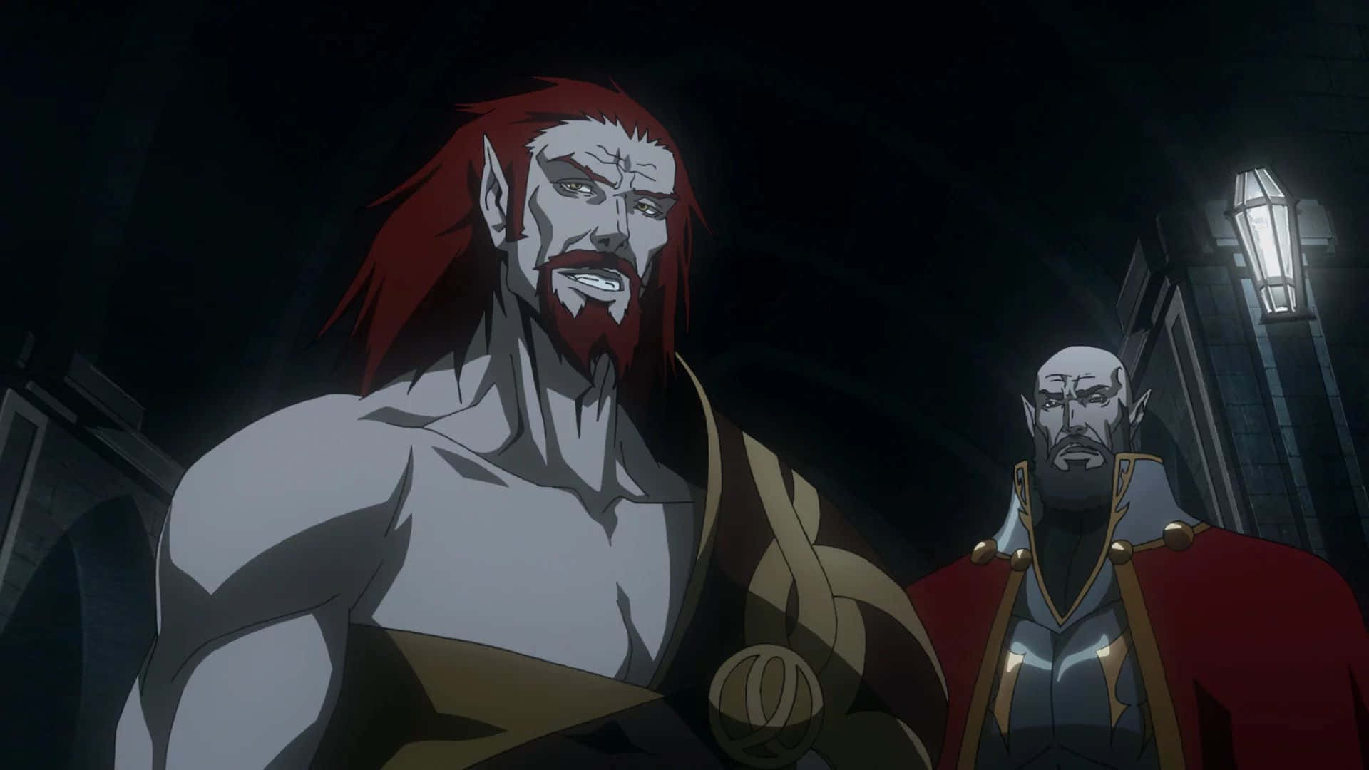 Castlevania Godbrand, companion, red hair, Full HD Desktop Wallpaper