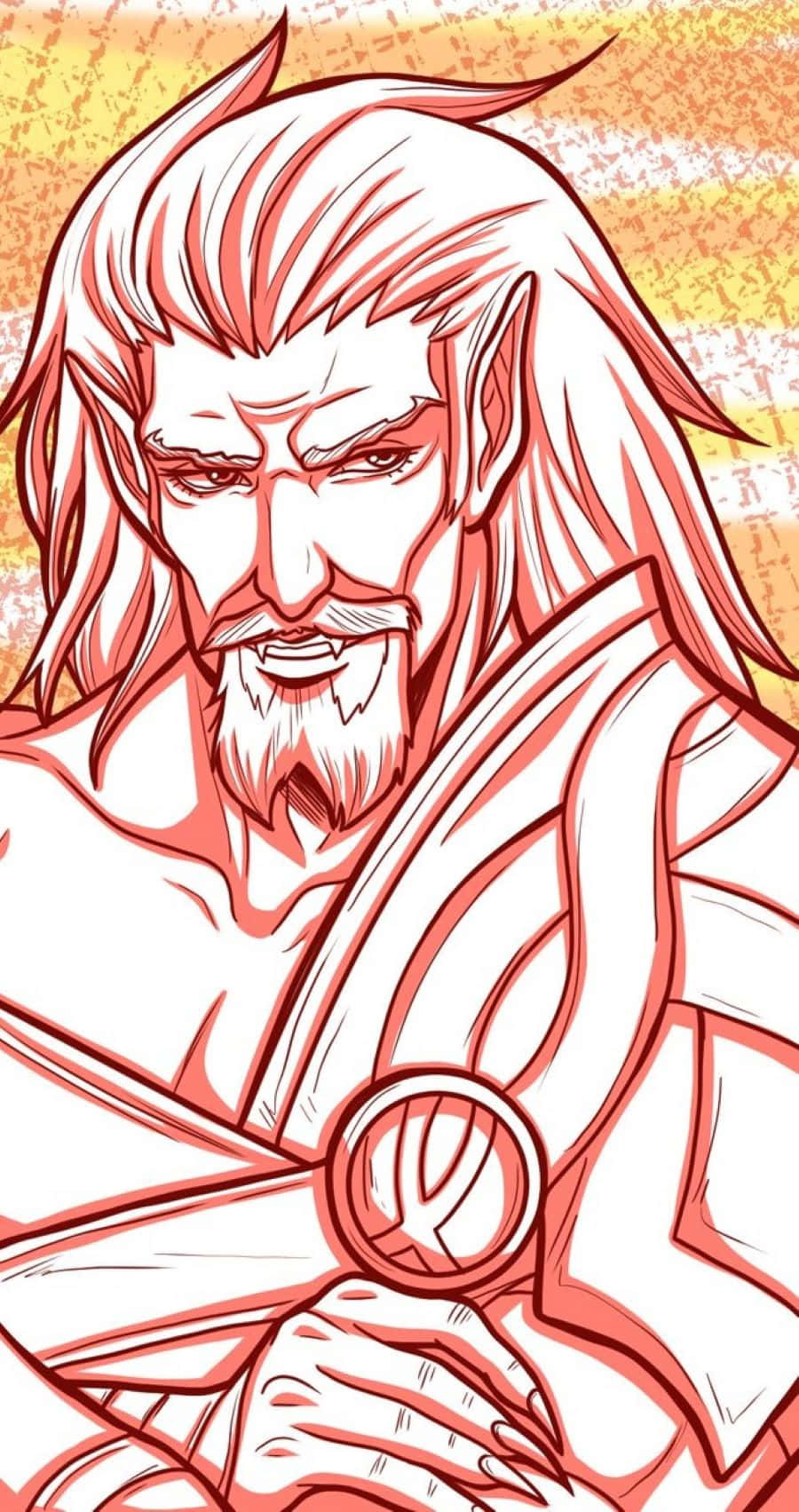 Castlevania Godbrand, elf warrior, long hair, HD Phone Wallpaper