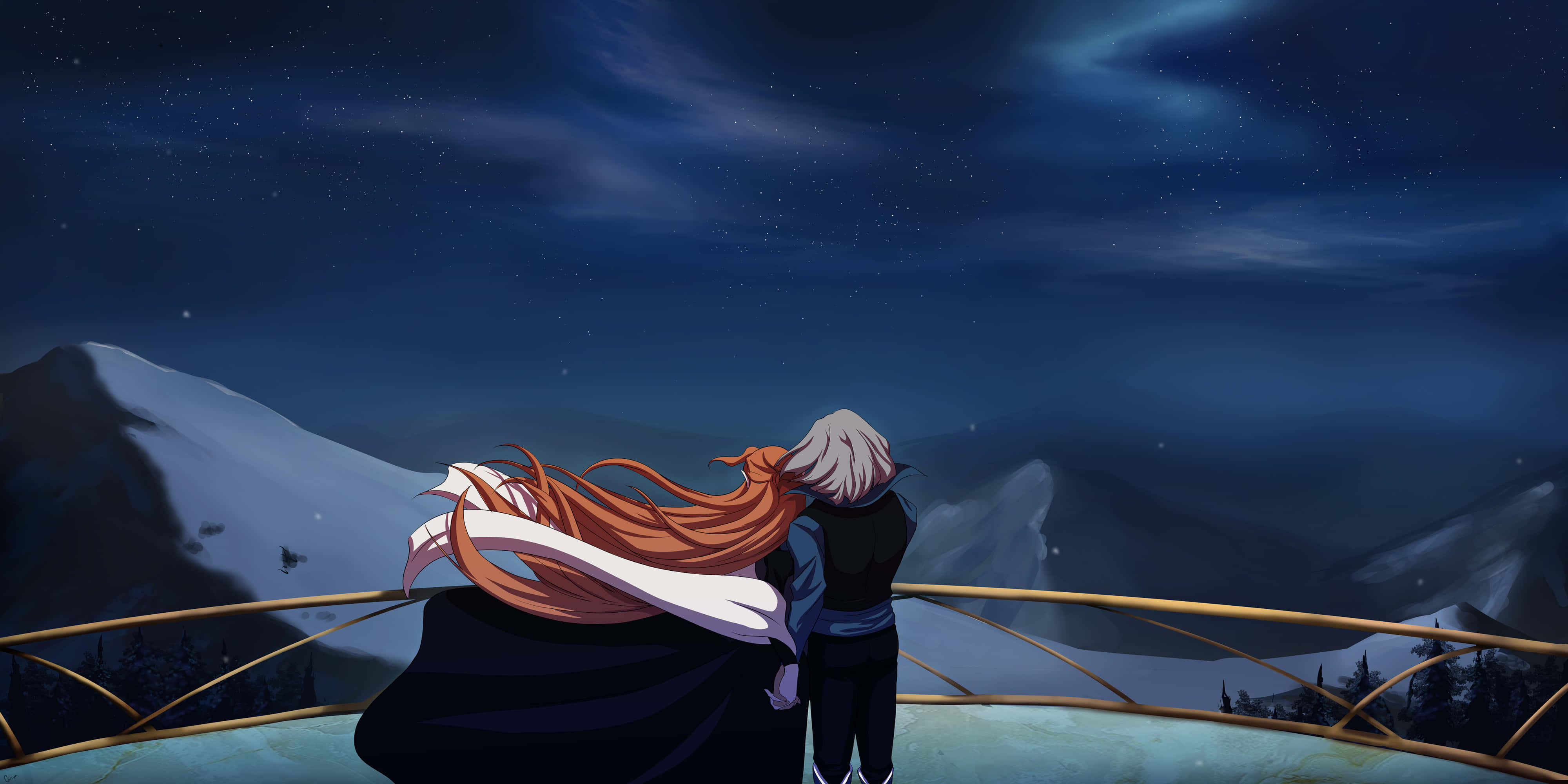 Castlevania Hector, balcony, snowcapped mountains, 4K Desktop Wallpaper