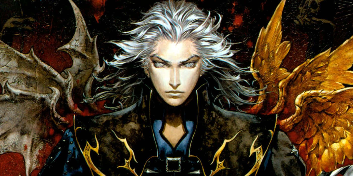 Castlevania Hector, silver hair, dual wings, HD Desktop Wallpaper