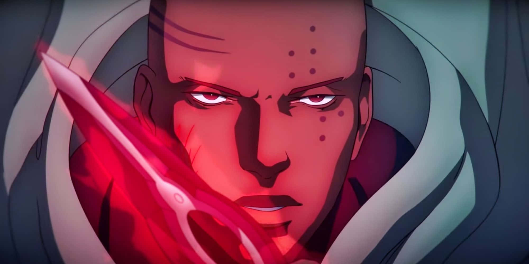 Castlevania Netflix, crimson blade, bald anime warrior, Full HD Desktop Wallpaper