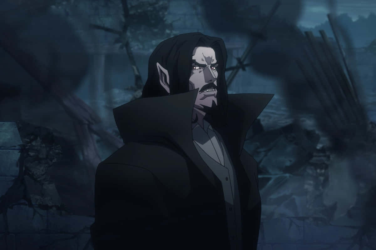 Castlevania, vampire noble, ruined graveyard, SD Desktop Wallpaper