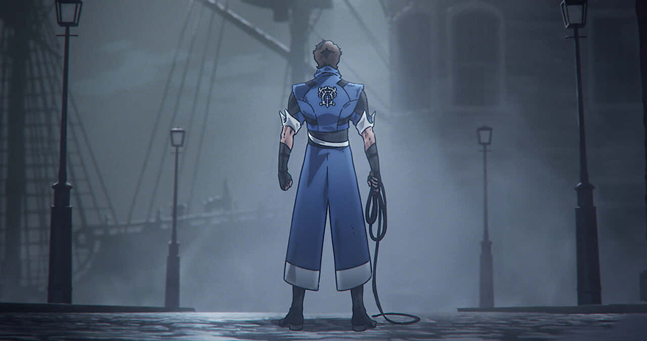 Castlevania, anime warrior, blue-clad, HD Desktop Wallpaper