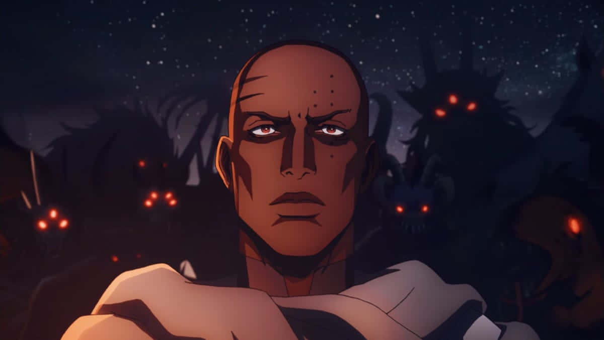 Castlevania, animated character, night sky, SD Desktop Wallpaper