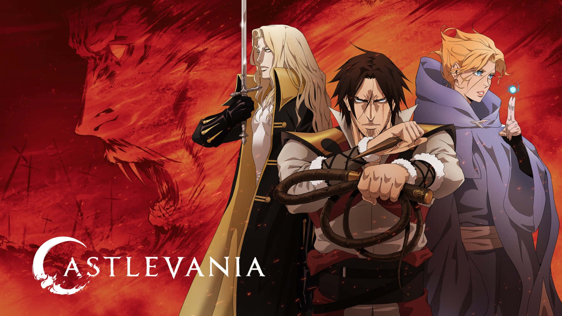 Sypha Belnades, Castlevania, battle mode, Full HD Desktop Wallpaper