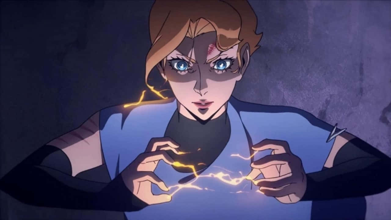 Castlevania, Sypha Belnades, crackling yellow lightning, HD Desktop Wallpaper