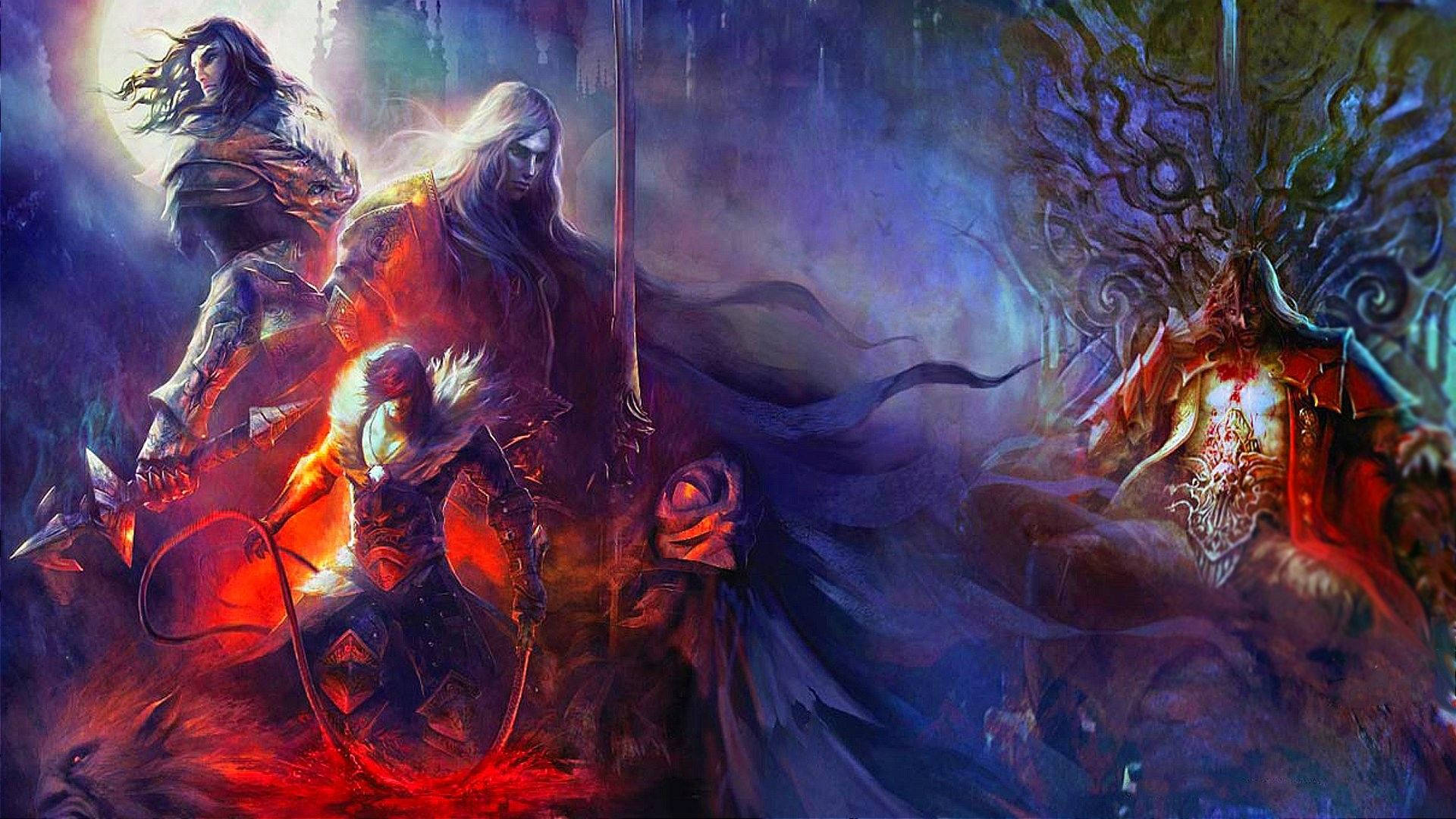 Castlevania, dark armor, monstrous creature, Full HD Desktop Wallpaper