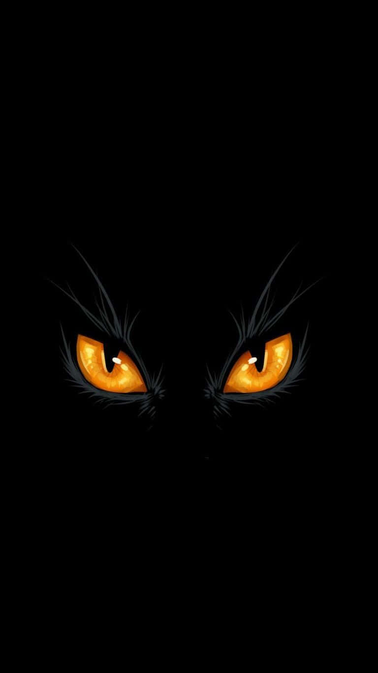 gold cat eyes, glowing orange cat eyes, sharp black pupils, HD Phone Wallpaper