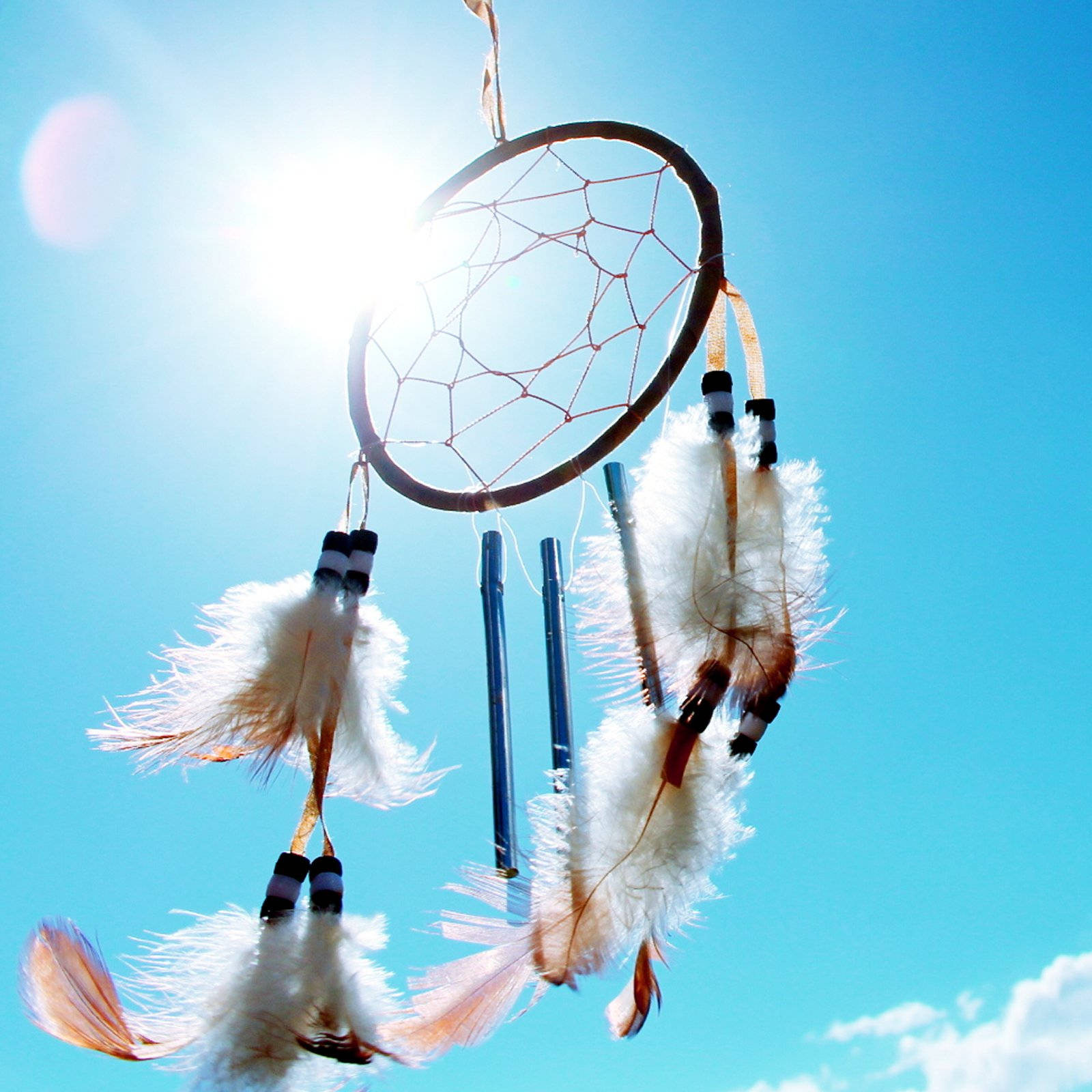spiritual dream catcher, white feathers, brown feathers, HD Desktop Wallpaper