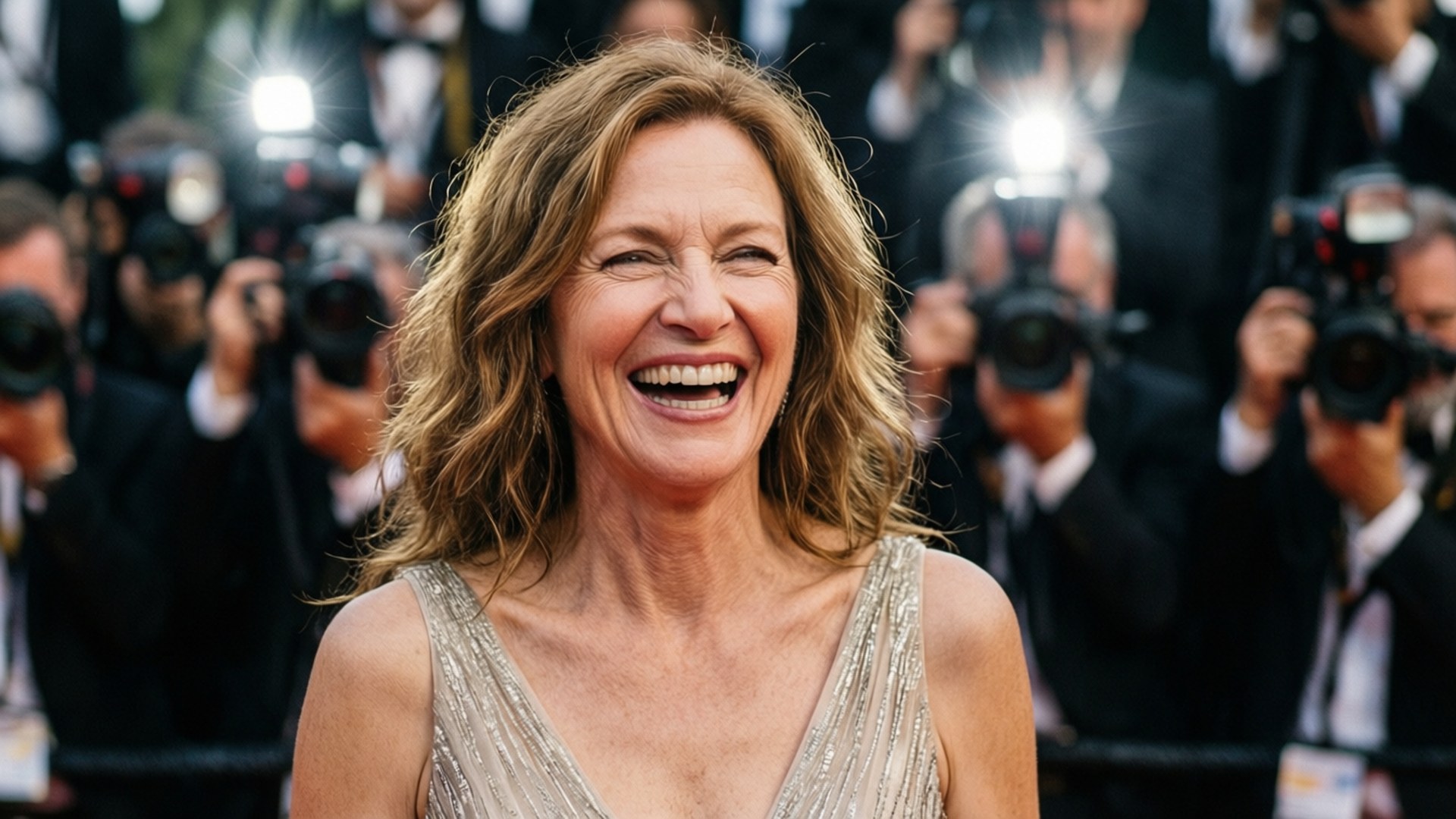 Catherine Keener, red carpet, glamorous gown, Full HD Desktop Wallpaper