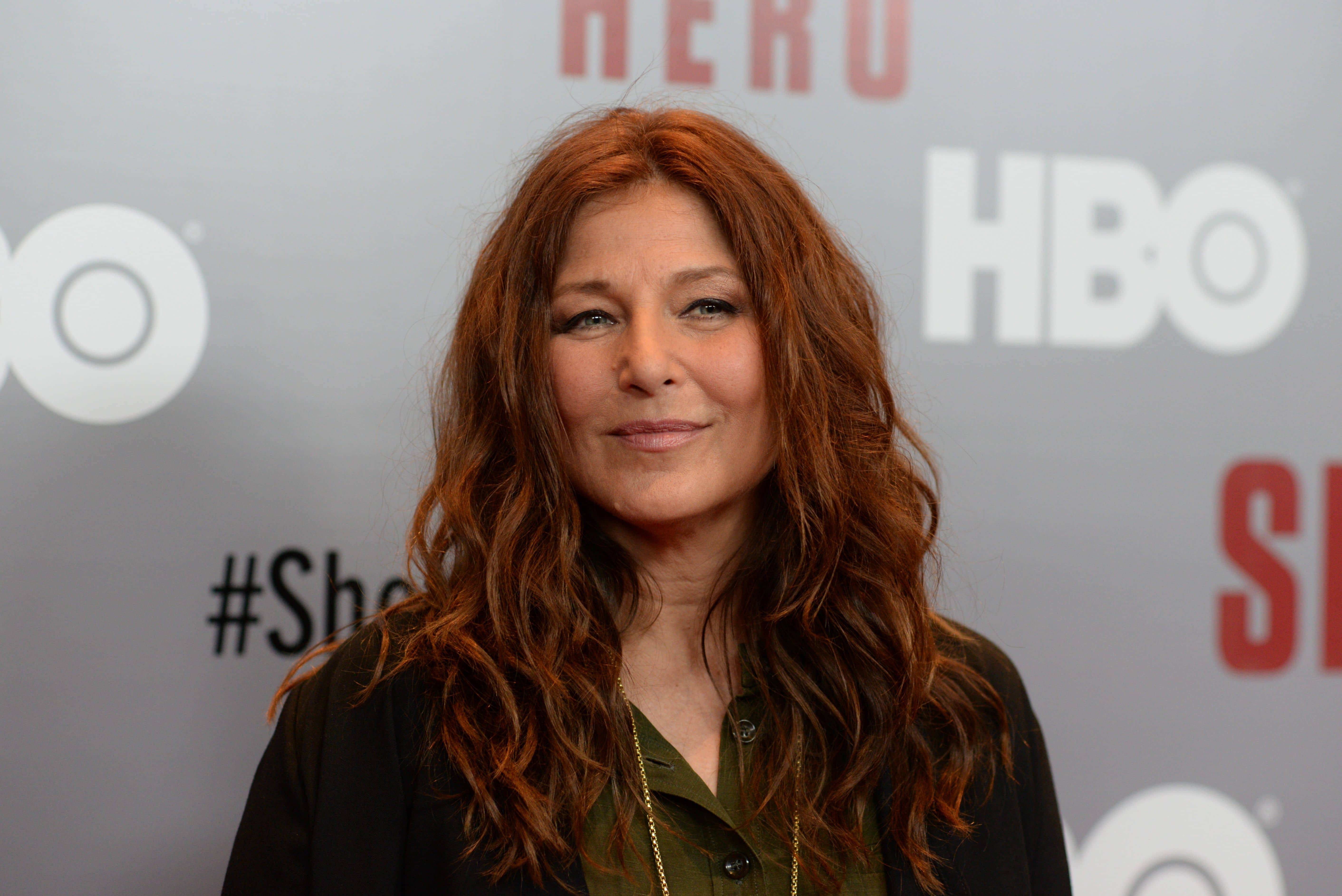 Catherine Keener, HBO event backdrop, wavy auburn hair, 5K Desktop Wallpaper