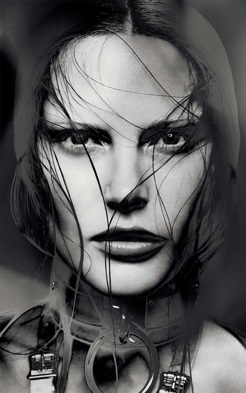 Catherine Mcneil, wet hair, intense gaze, HD Phone Wallpaper