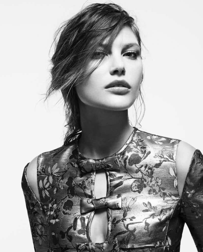 Catherine Mcneil, black and white portrait, tousled hair, SD Phone Wallpaper