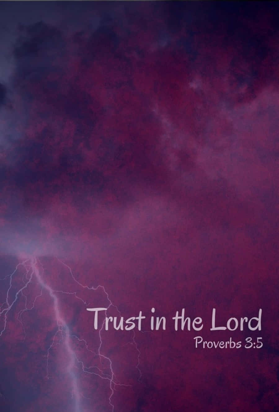 Catholic Phone, Trust in the Lord, Proverbs 3:5, HD Phone Wallpaper