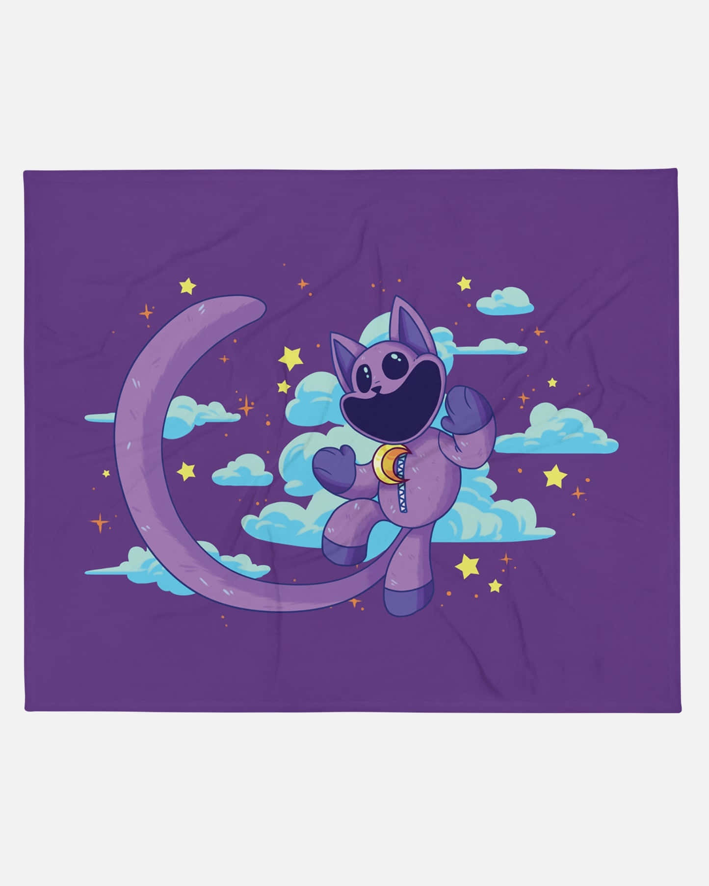 cosmic cat nap, purple cartoon cat, zipper belly, HD Phone Wallpaper