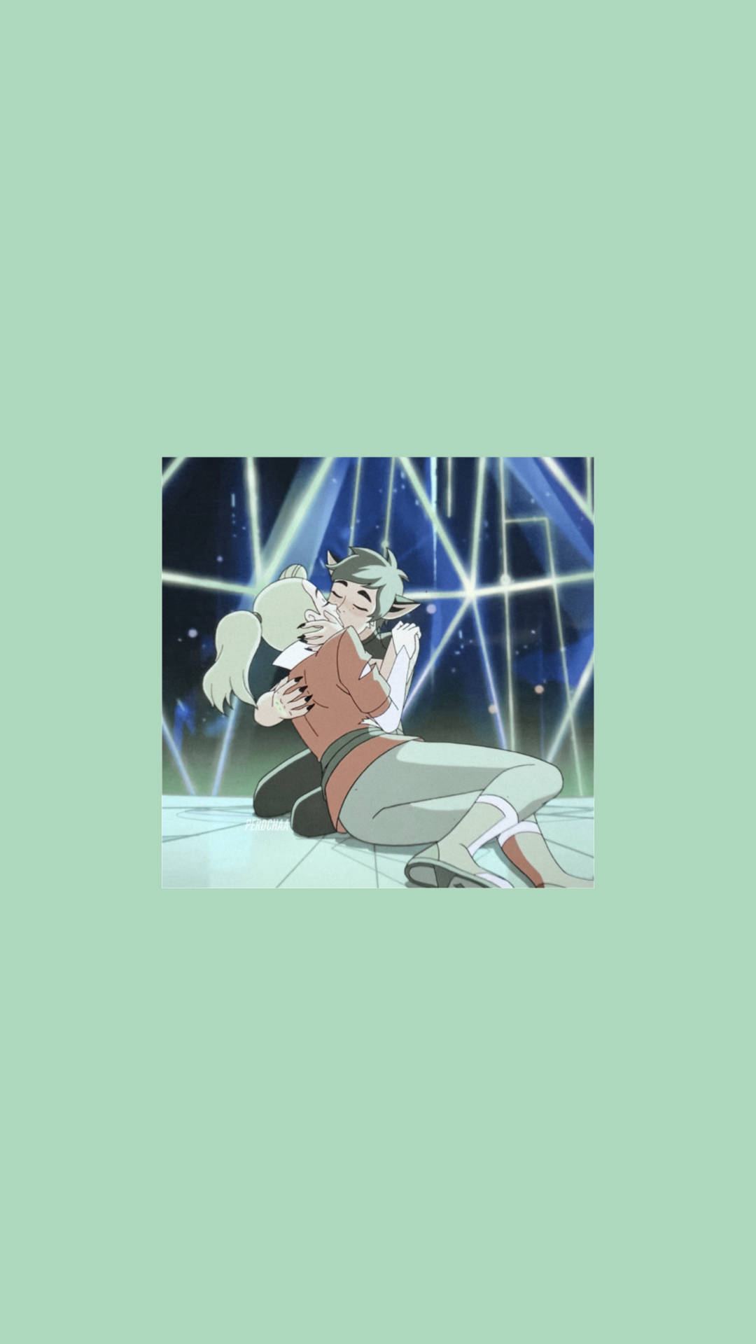 Catradora, anime, glowing stage lights, Full HD Phone Wallpaper