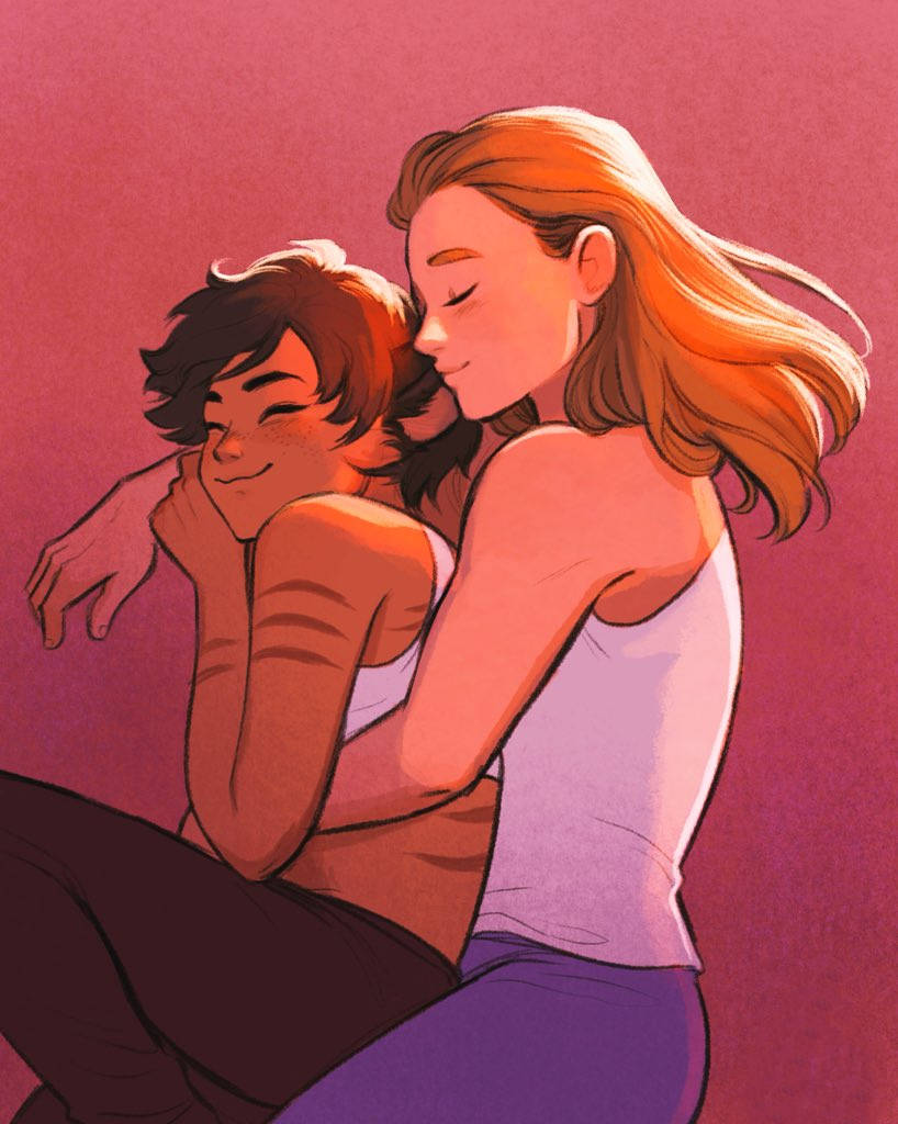 Catradora, pink background, golden light, SD Phone Wallpaper