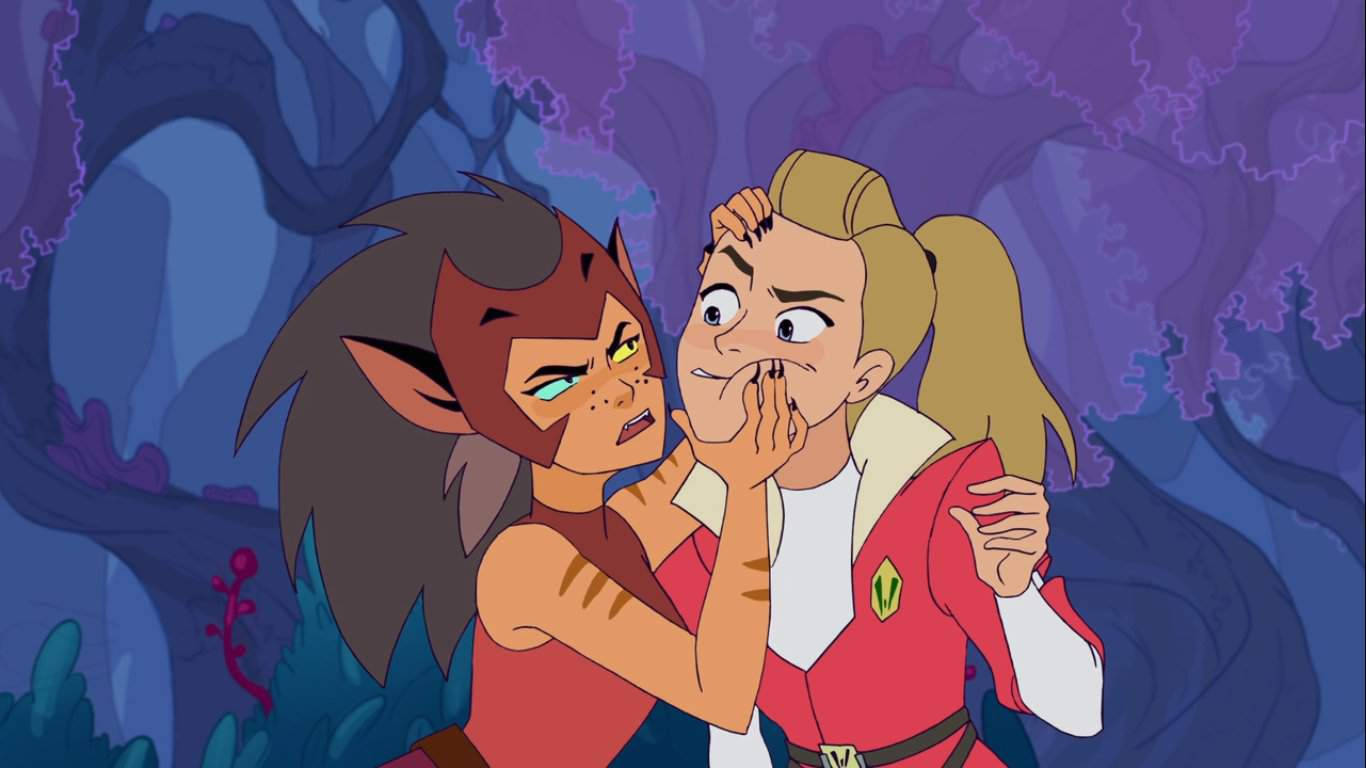 Catradora, elf-like character, glowing eyes, HD Desktop Wallpaper