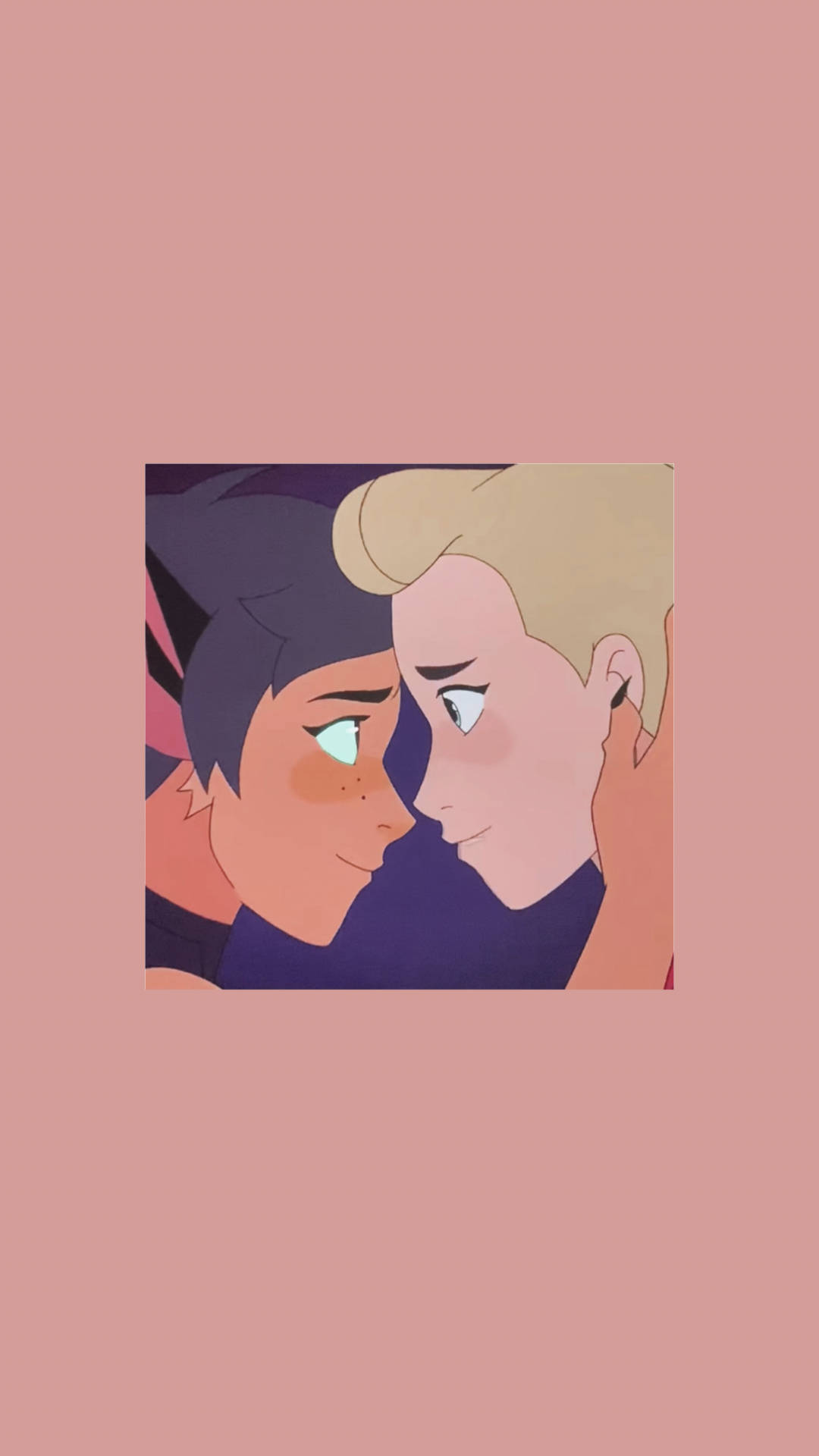 Catradora, anime characters, contrasting hair colors, Full HD Phone Wallpaper