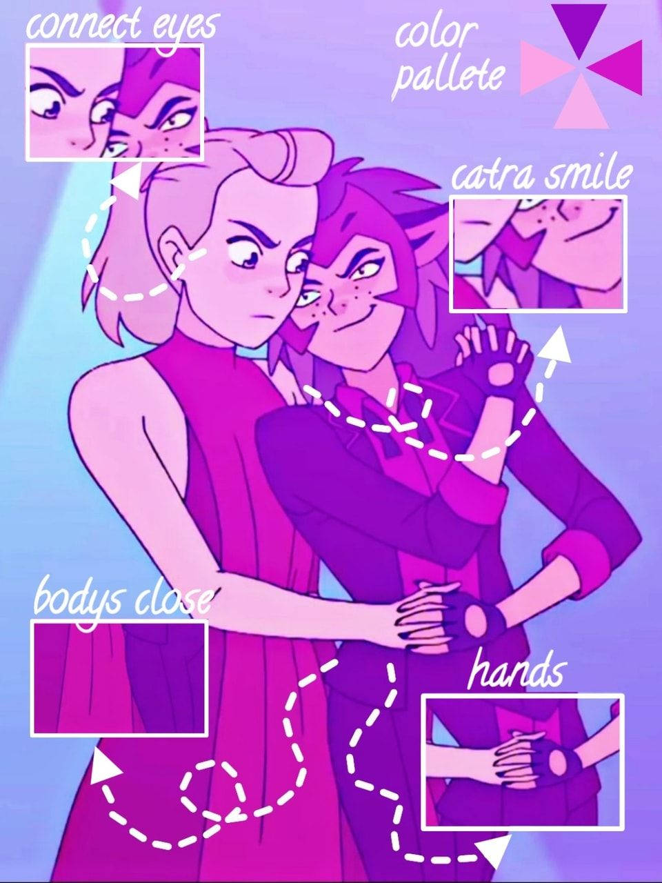 Catradora, purple color palette, animated characters, HD Phone Wallpaper