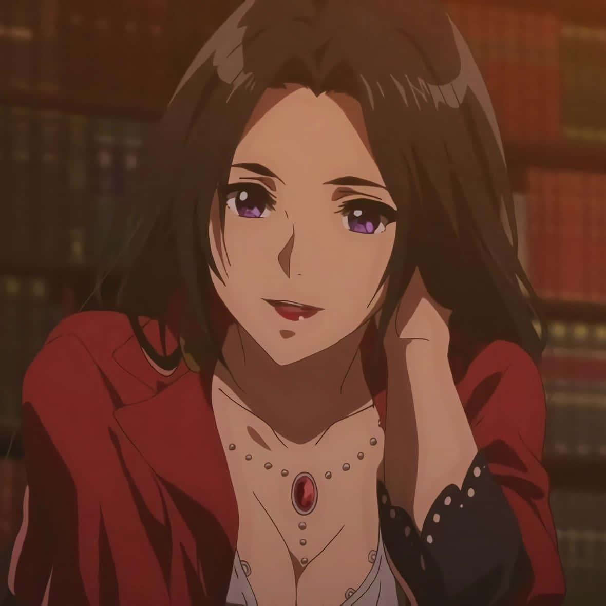 Cattleya Baudelaire, purple eyes, dark hair, SD Desktop Wallpaper