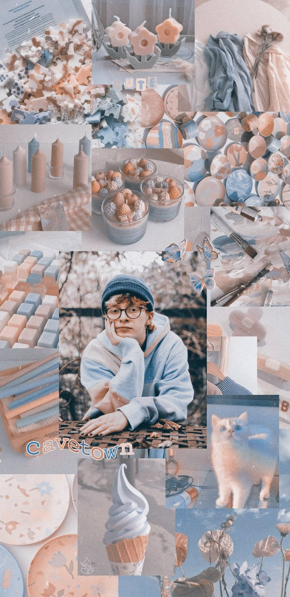 Cavetown, pastel collage, hoodie, Full HD Phone Wallpaper