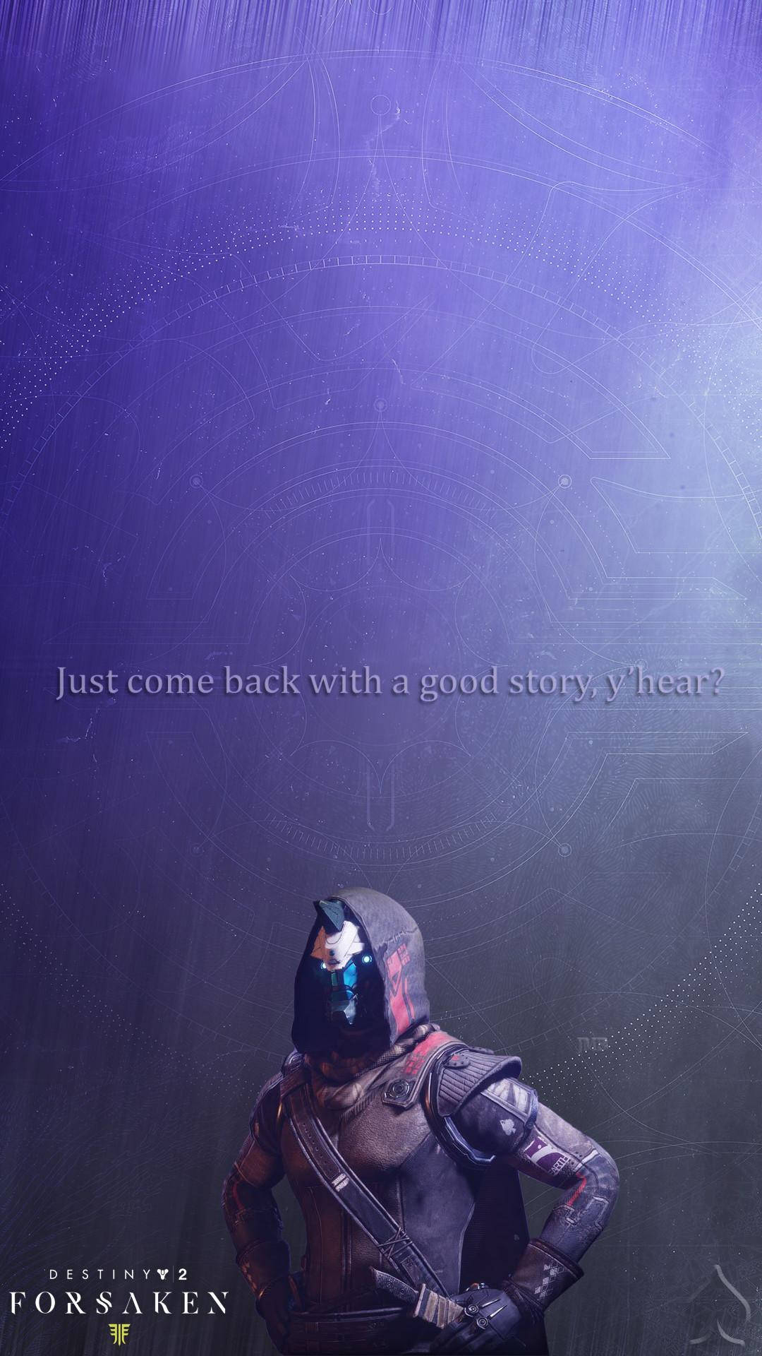 Cayde 6, purple, hooded armored figure, Full HD Phone Wallpaper
