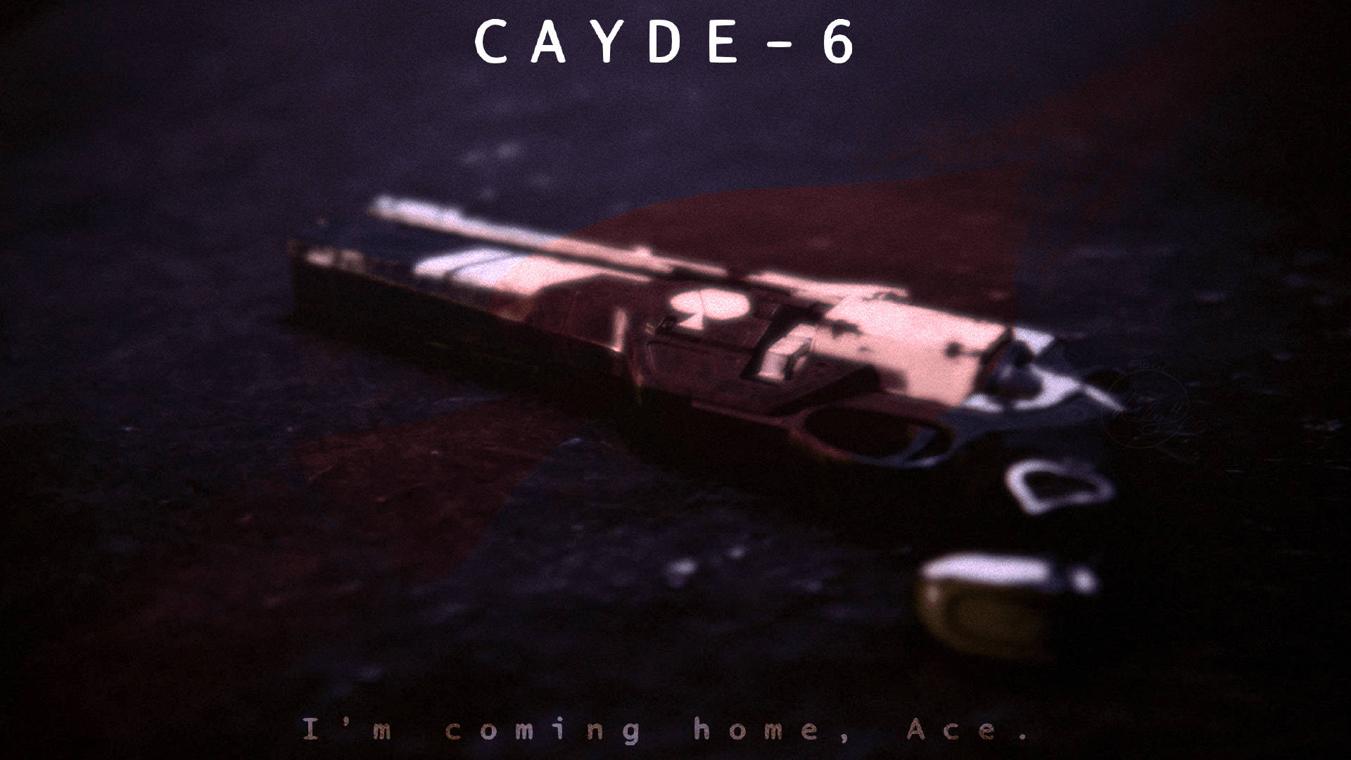 Cayde-6, revolver, dim red lighting, Full HD Desktop Wallpaper