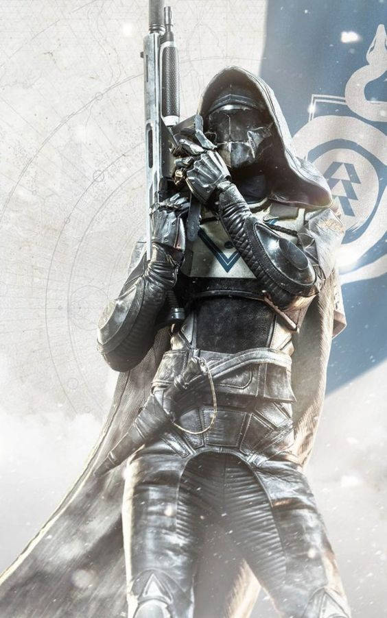 Cayde 6, silver armor suit, hooded armored soldier, SD Phone Wallpaper