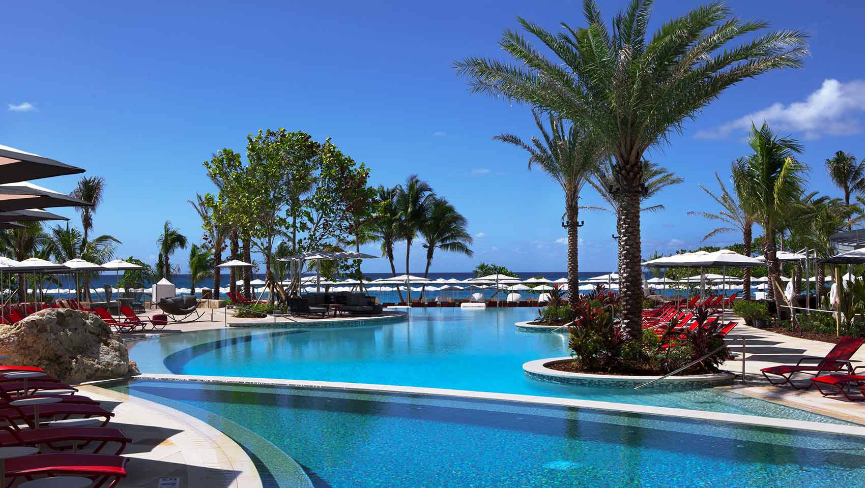 Cayman Island, resort, pool, HD Desktop Wallpaper