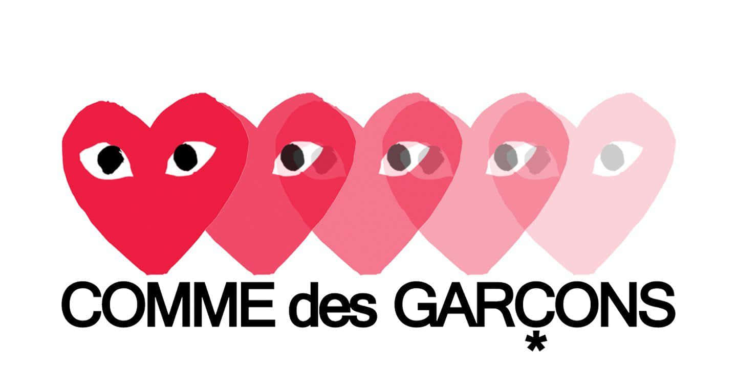 CDG Play, gradient hearts, red to pink, HD Desktop Wallpaper