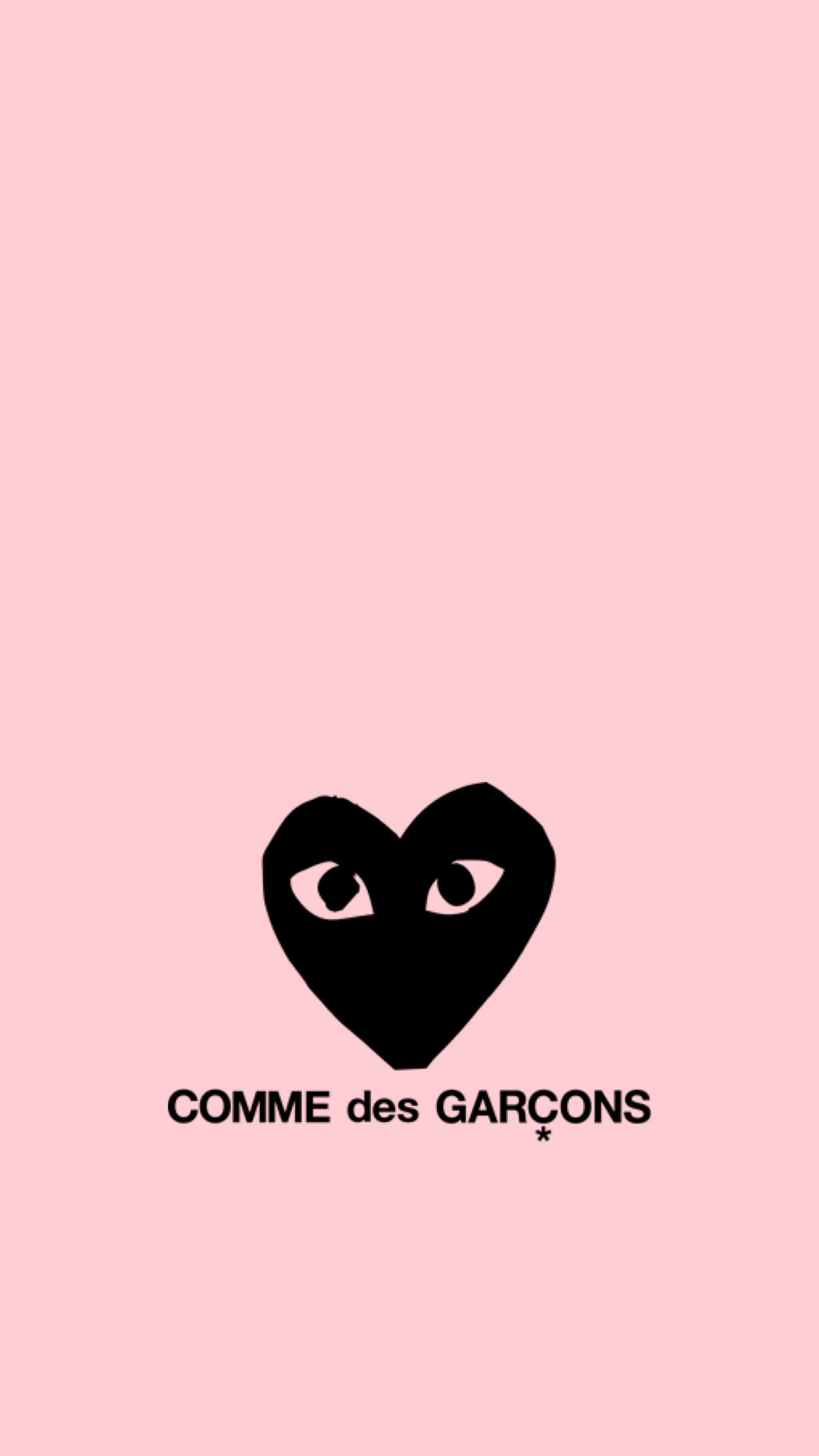 CDG Play, black heart logo, eyes, 2K Phone Wallpaper