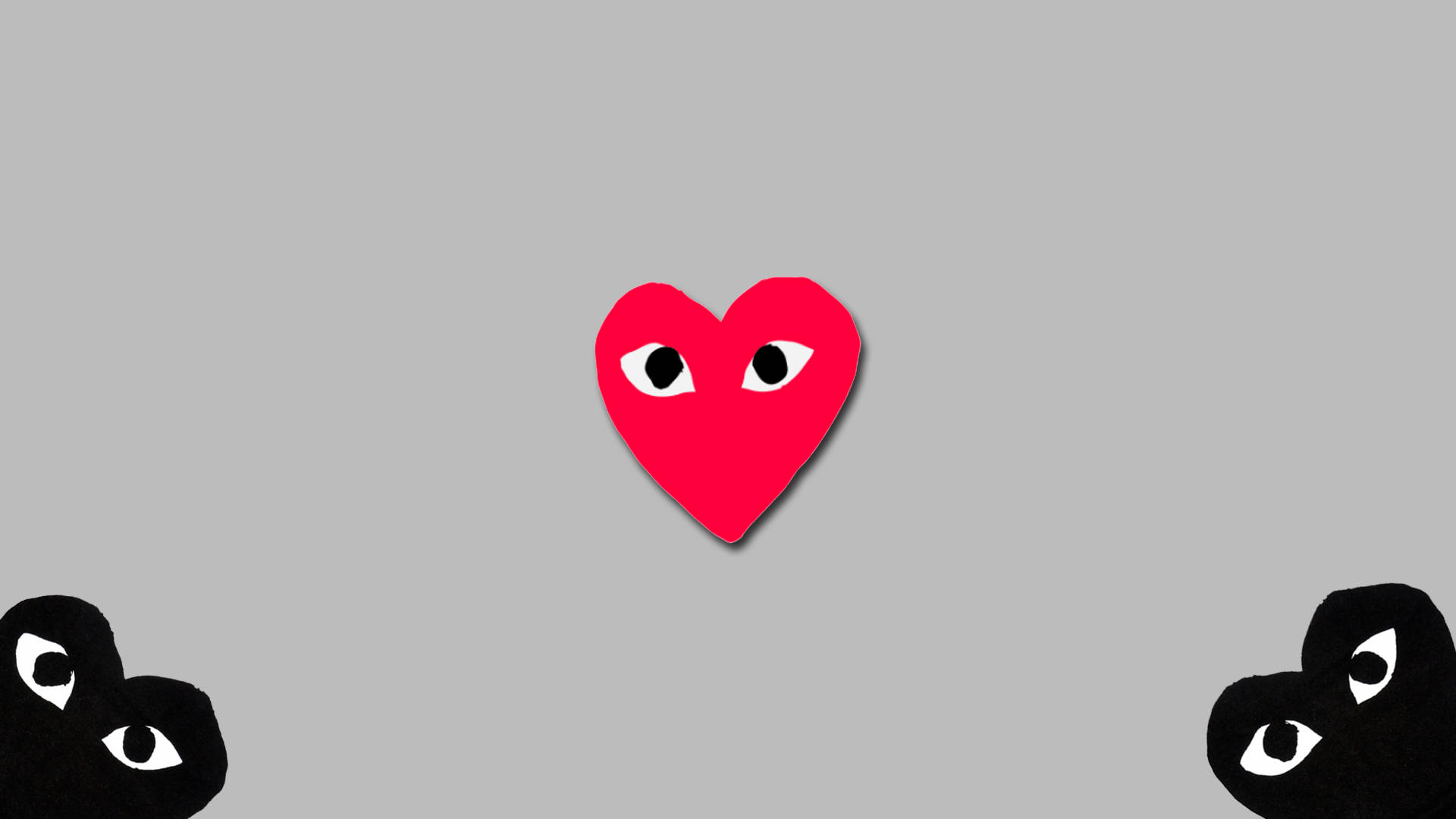 red, black, CDG logo, Full HD Desktop Wallpaper