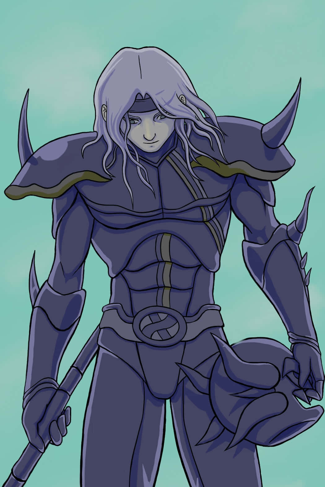 Cecil Harvey, full armor, long silver hair, HD Phone Wallpaper