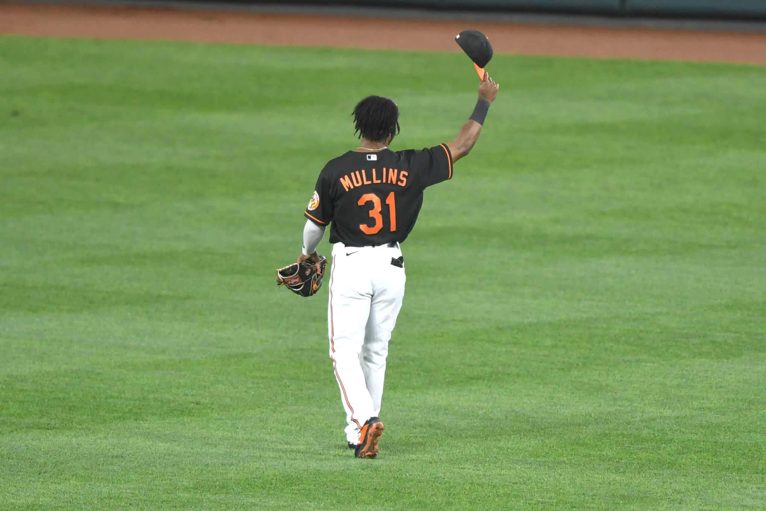 Cedric Mullins, black jersey, orange number 31, 2K Desktop Wallpaper