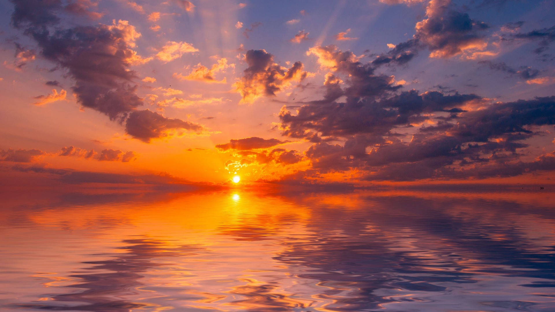 sun, horizon, sunset, Full HD Desktop Wallpaper