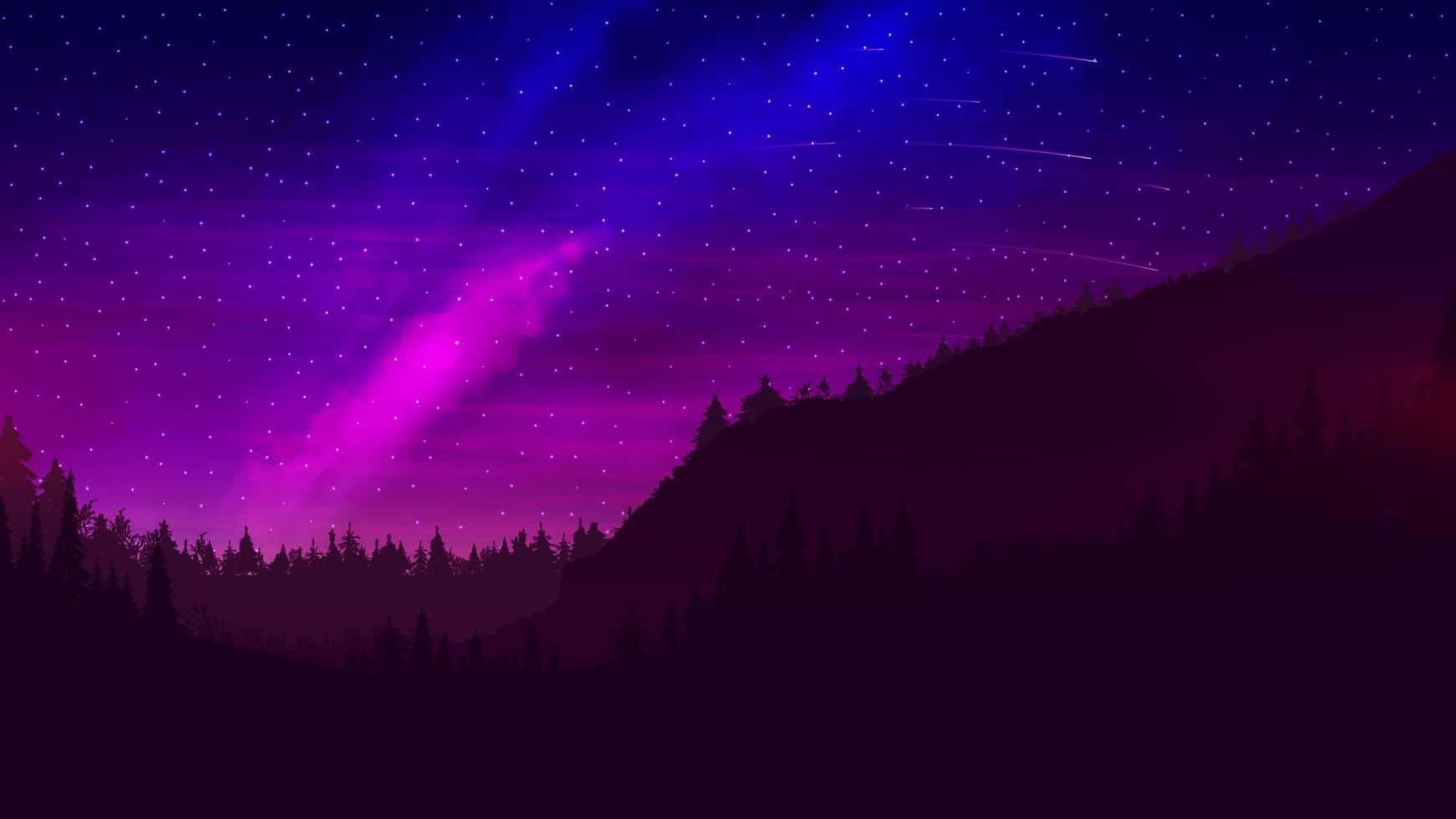 Celestial Aesthetic, starry night sky, shooting stars, HD Desktop Wallpaper