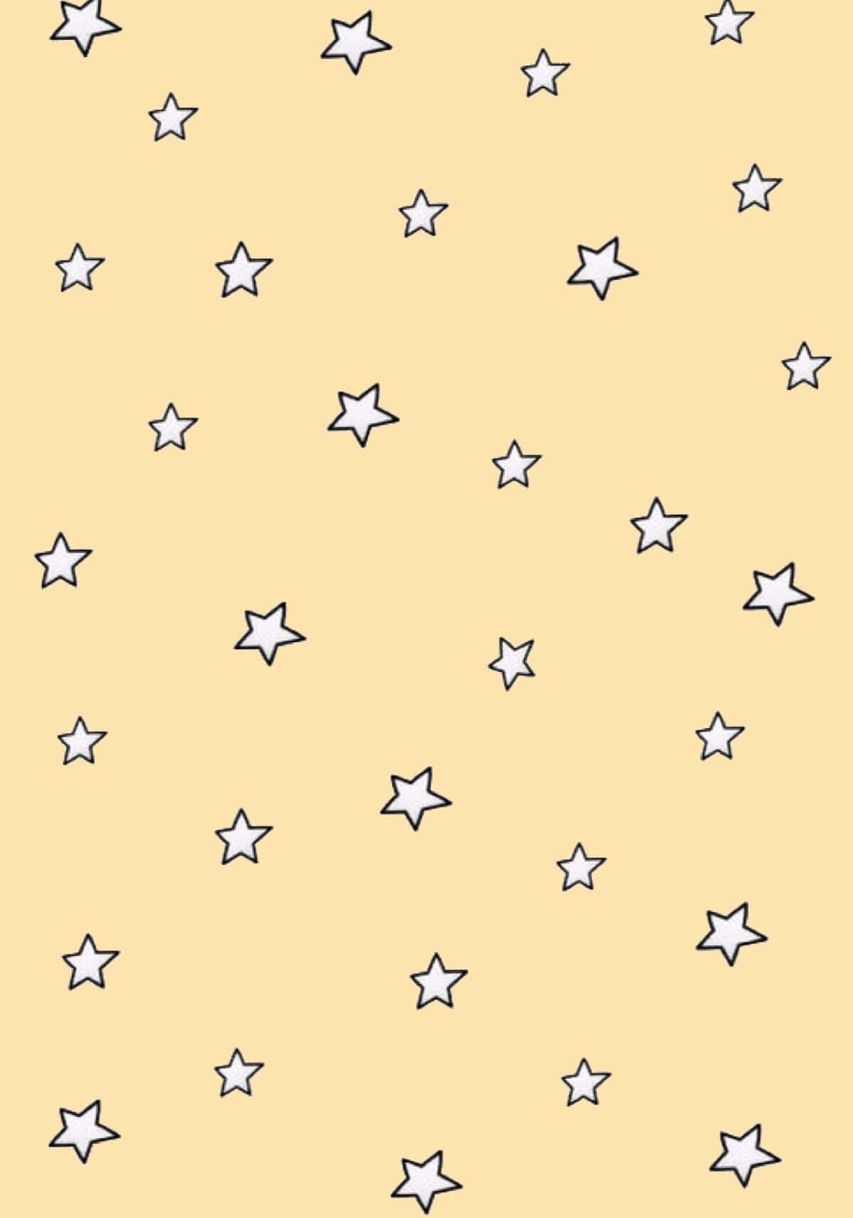 Mystic Night Sky, Reverie among the stars, white outlined stars, HD Phone Wallpaper