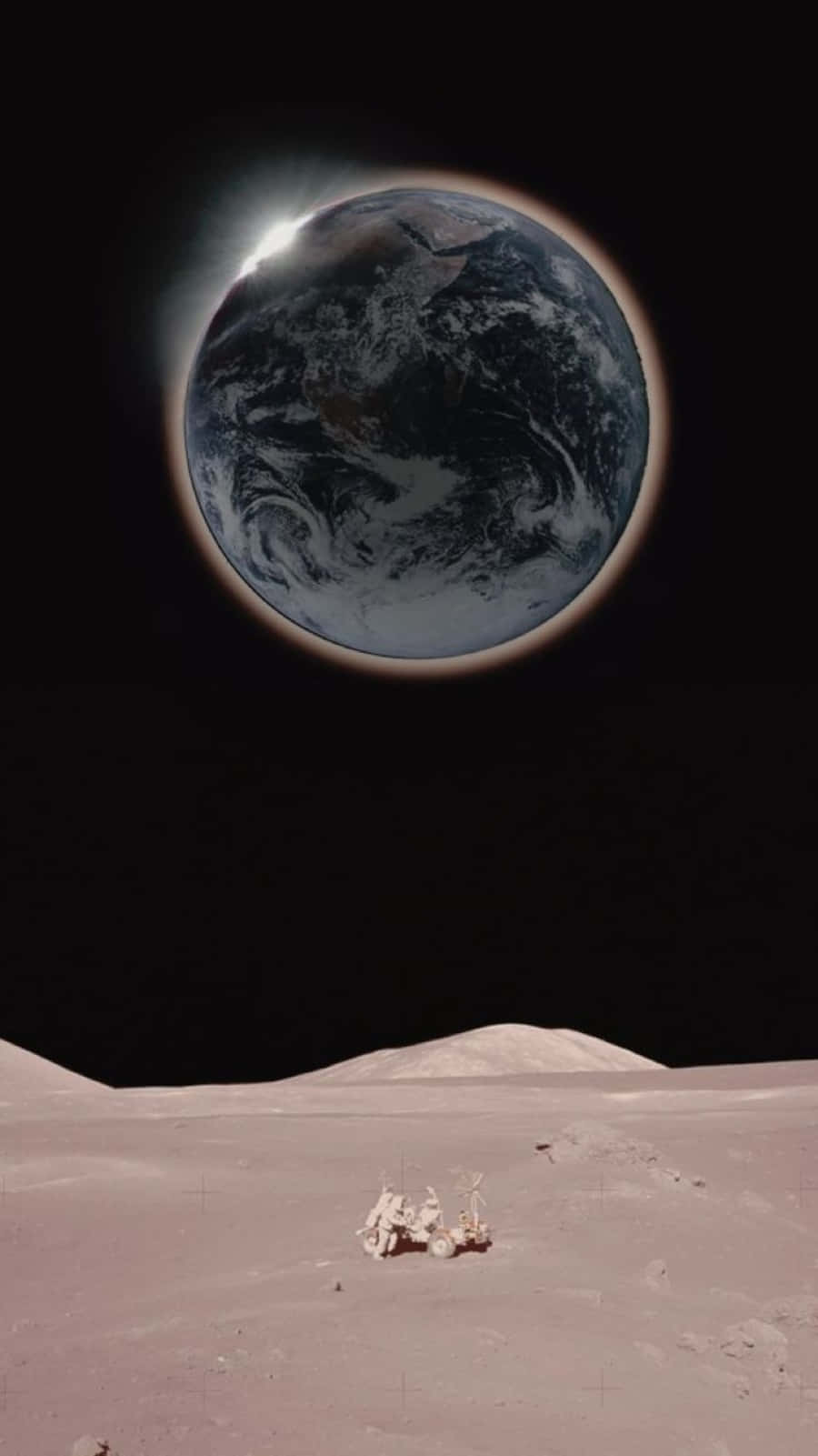 Celestial Bodies, lunar rover, moon, HD Phone Wallpaper
