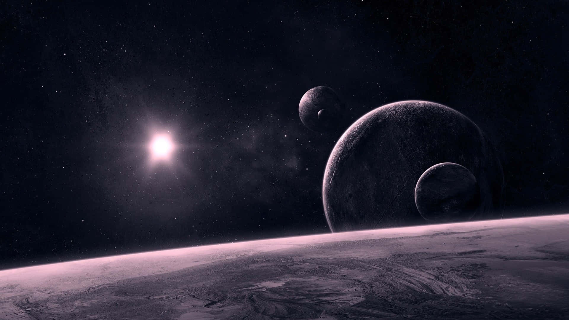 Celestial Bodies, night sky, bright star, Full HD Desktop Wallpaper