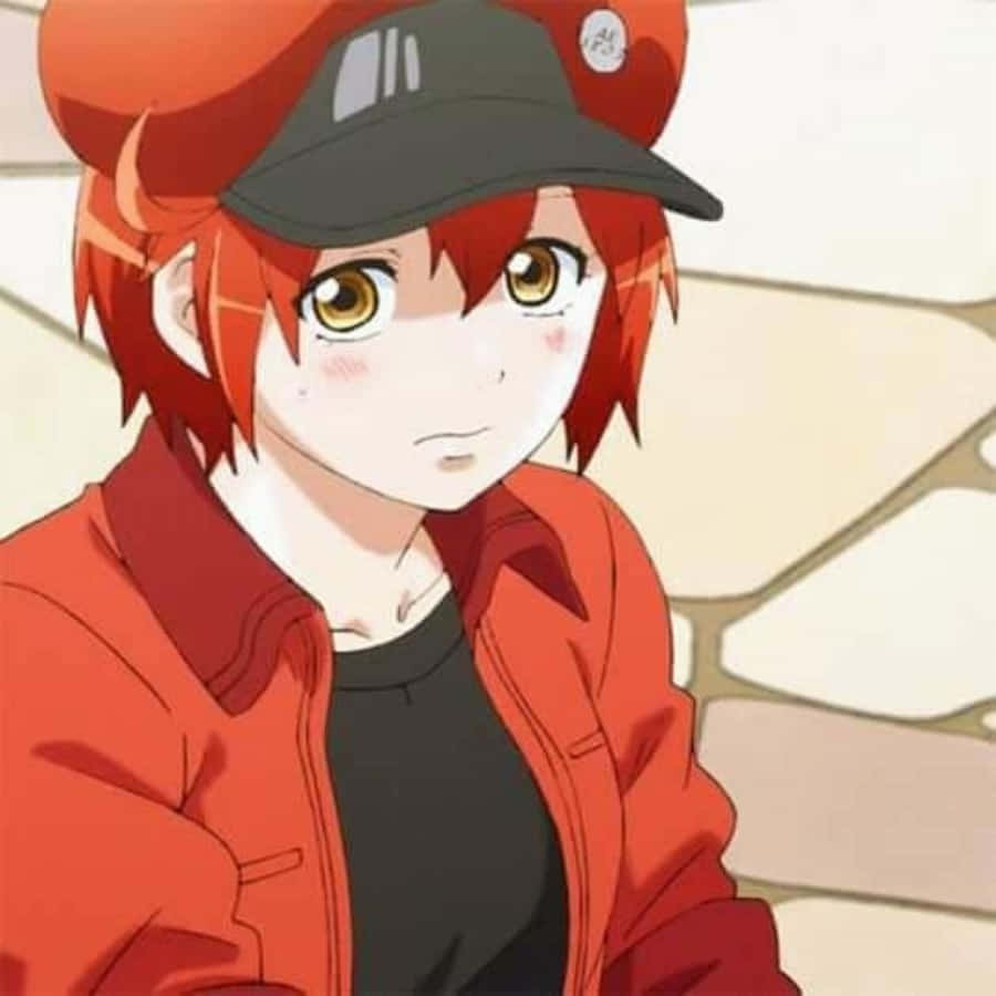 Cells At Work, Ae3803, red-haired anime girl, SD Desktop Wallpaper