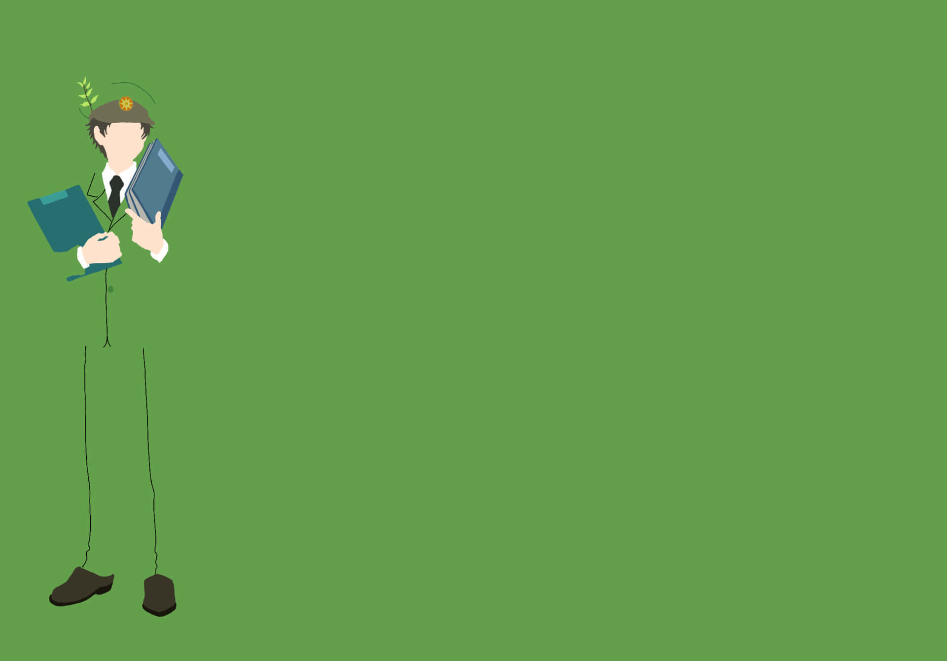 dendritic cell, cartoon, green uniform, Full HD Desktop Wallpaper